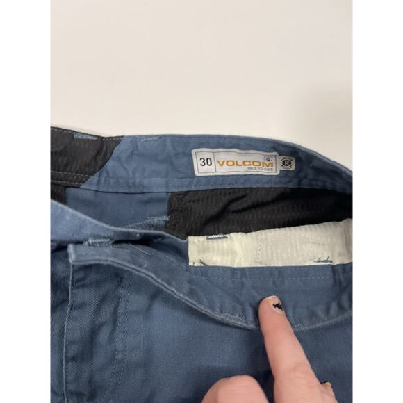 Volcom Shorts Men's Size 30 Blue Chino Corpo Class "True To This" - Picture 3 of 8
